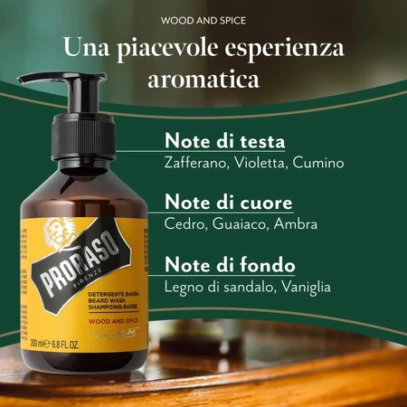Proraso Wood and Spice - Baardreiniger 200 ml