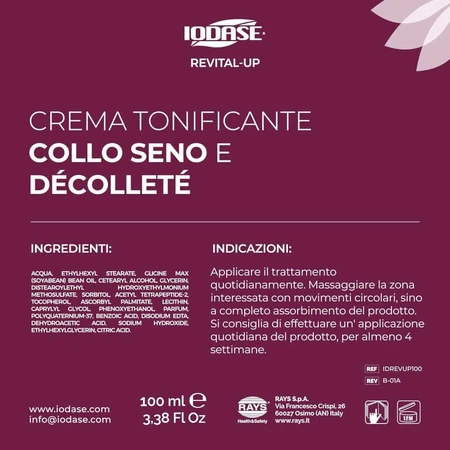 Iodase Revital-up - Firming Treatment Cream for the Neck, Breasts, and Décolleté, 100 ml