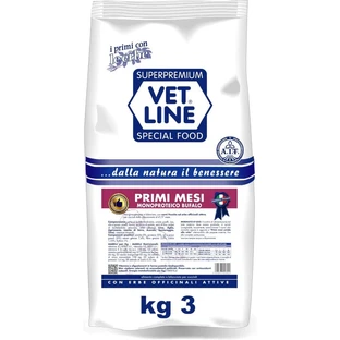 Vet line Primele luni cu lapte de bivoliță – hrană completă pentru pui, 3 kg