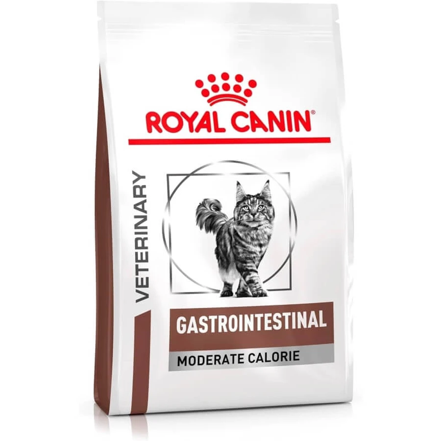 Royal Canin Gastrointestinal Moderate Calorie - Alimento dietético para gatos con sobrepeso, 400 g