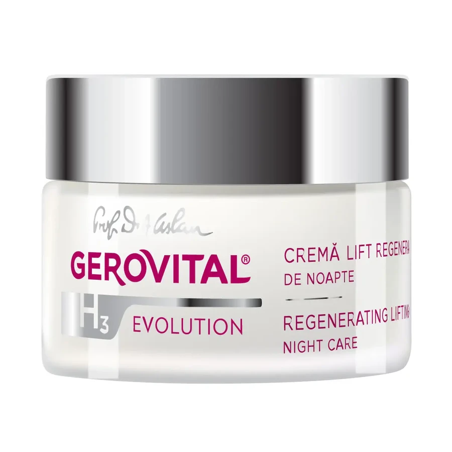 Gerovital H3 Evolution Crema regeneradora lifting de noche, 50 ml, Farmec