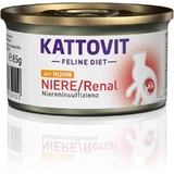 Paté de riñón de pollo Kattovit - Paté dietético para gatos con insuficiencia renal, 85 g
