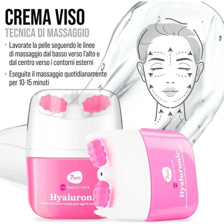 7days Hyaluronic - Gezichtscrème met roller, 40 ml