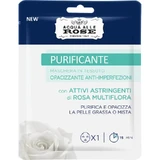 Apă de trandafiri purificatoare – mască facială din țesătură cu efect matifiant și anti-imperfecțiuni