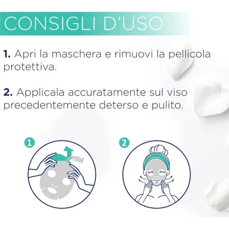 Apă de trandafiri purificatoare – mască facială din țesătură cu efect matifiant și anti-imperfecțiuni