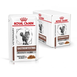 Royal Canin Gastrointestinal Moderate Calorie - Alimento completo para gatos con trastornos intestinales, 12 x 85 g
