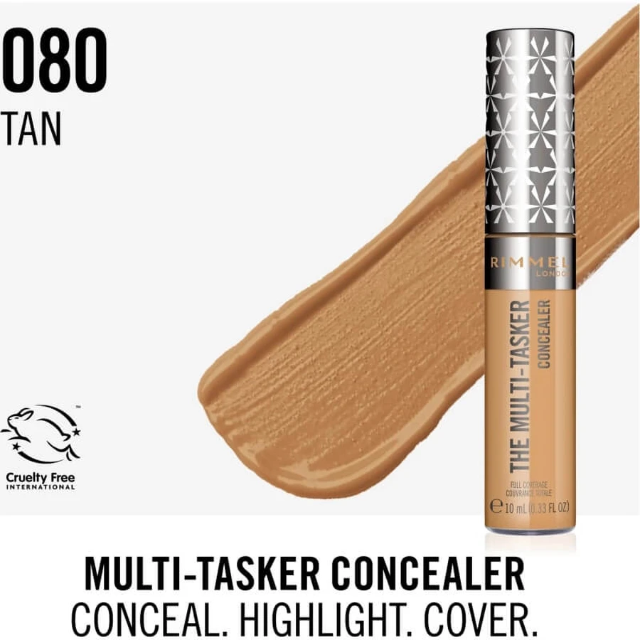 Rimmel, de alleskunner – vloeibare concealer nr. 080 tan
