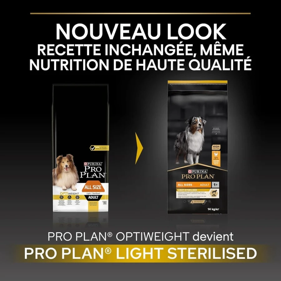Purina Pro Plan Light Kip - Compleet voer voor volwassen honden van alle groottes (gesteriliseerd/gecastreerd) Light 14 kg