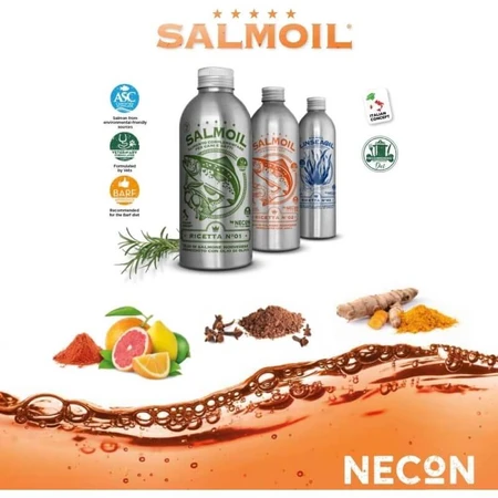 Necon Pet Food Necon Zalm Recept nr. 2 - Aanvullend voer voor honden en katten, 950 ml
