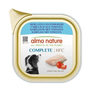 Almo nature Hfc complete merluzzo e pomodori - alimento completo per cani 150 gr