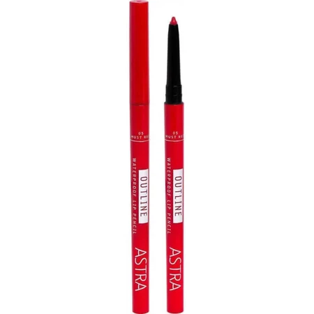 Creion de buze rezistent la apă Astra Outline – creion de buze retractabil nr. 01 Nude Vibe