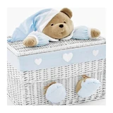 Nanan baule puccio grande azzurro 12032