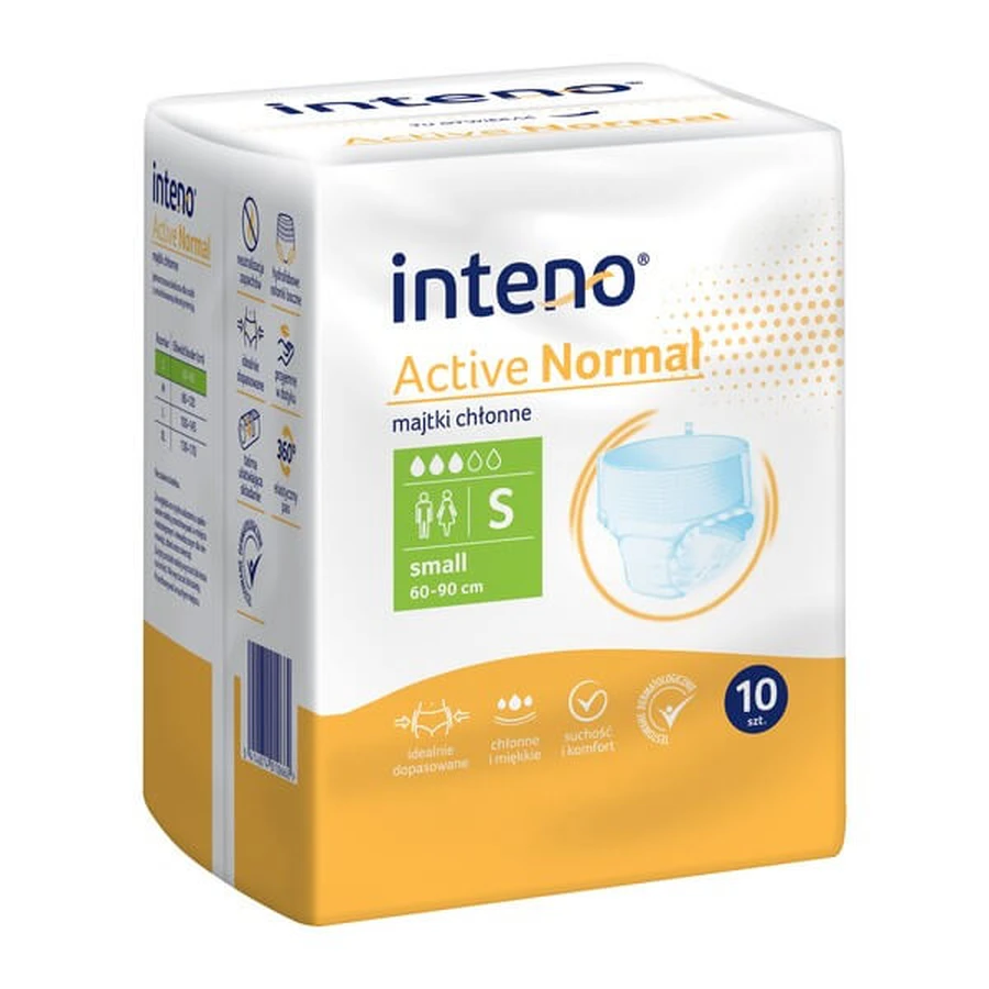 Inteno Active Normal, majtki chłonne, S, 10 szt.: ceny i cechy