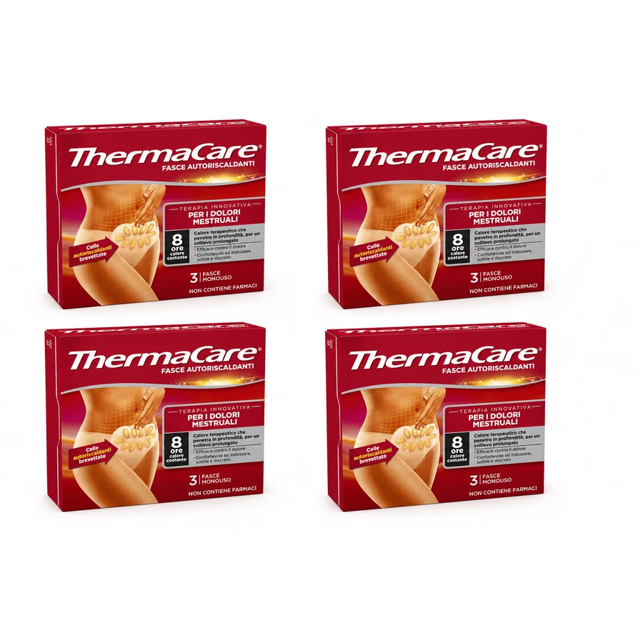 Thermacare Autoriscalad Vendas Para el Dolor Menstrual 4x3 Piezas