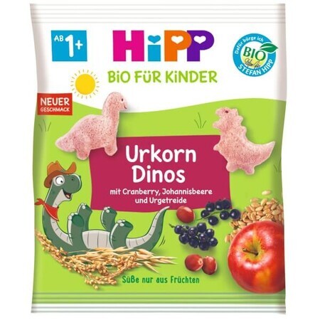 Dinos met granen, kersen en zwarte bessen, 30 g, Hipp