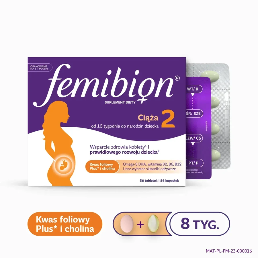 Femibion 2 Sarcinǎ, 2x112 comprimate+capsule, Procter & Gamble