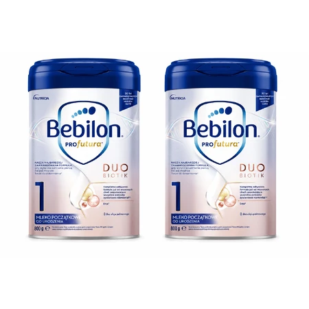 Lapte pentru sugari Bebilon Profutura DuoBiotik 1, de la naștere, 2x800 g, Nutricia