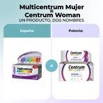 Multicentrum Mujer 50+ Complemento multivitamínico, 2 x 90 comprimidos