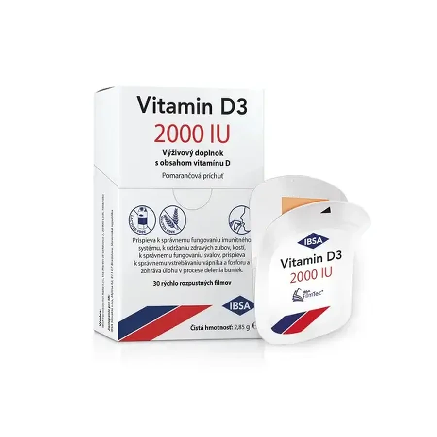 VITAMINA D3 IBSA 2000 UI 1×30 buc, supliment alimentar