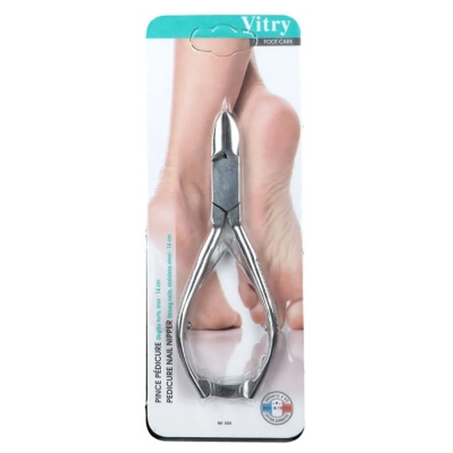 Vitry Foot Care – Pensetă pentru pedichiură „Unghii puternice”, din oțel inoxidabil, 14 cm
