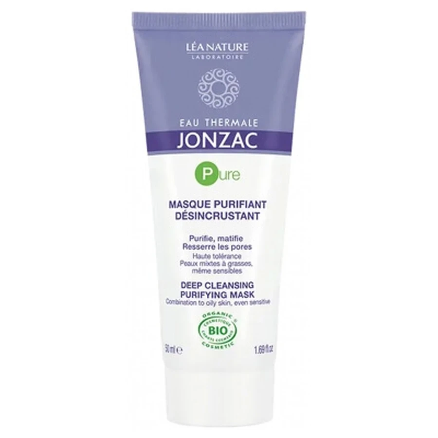 Eau Thermale Jonzac Eau de Jonzac: Mascarilla purificante y de limpieza profunda, 100 % ecológica, 50 ml