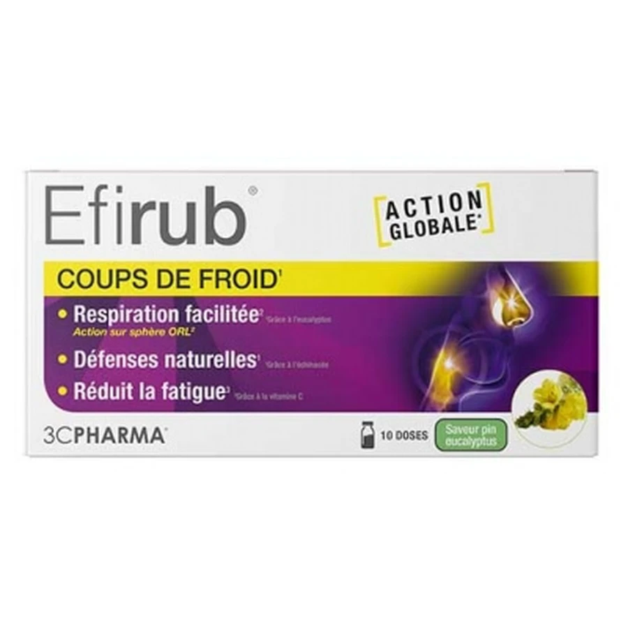 3C Pharma Efirub gegen Erkältungen, 10 Einzeldosis-Beutel