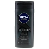 Gel de ducha 3 en 1 Nivea Men Deep Clean para rostro, cuerpo y cabello con polvo de arcilla, 250 ml