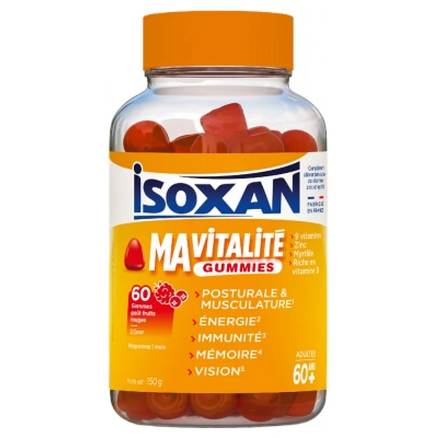 Isoxan Ma Vitalité Adulte 60 Ans+ 60 Gummies