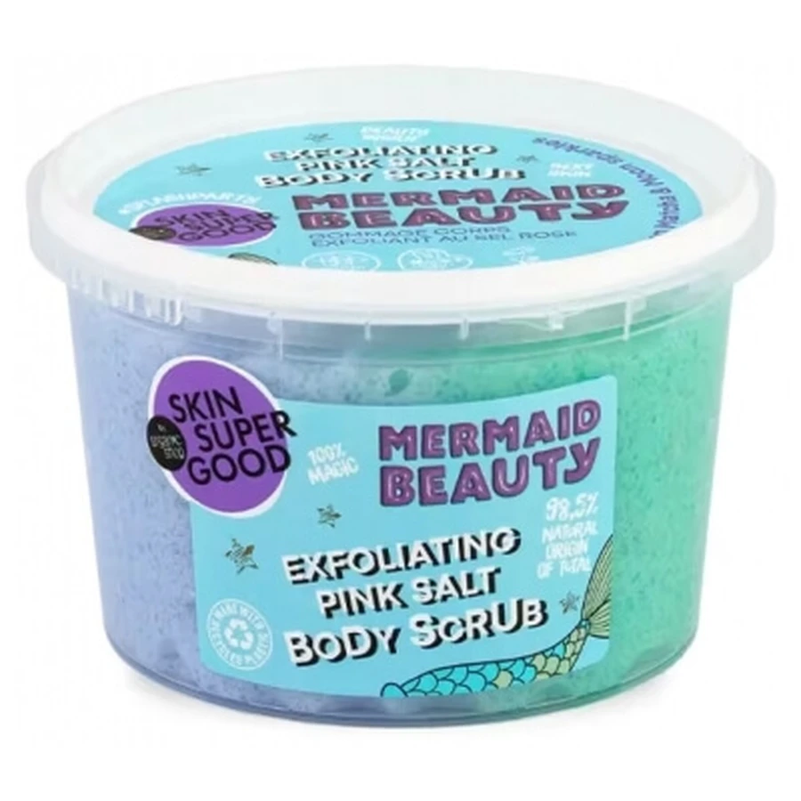 Exfoliante corporal «Organic Shop» con sal marina rosa de Mermaid Beauty, 250 ml