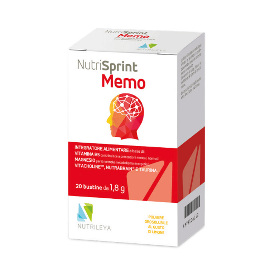 Nutrisprint Memo, 20 Portionsbeutel, Nutrileya