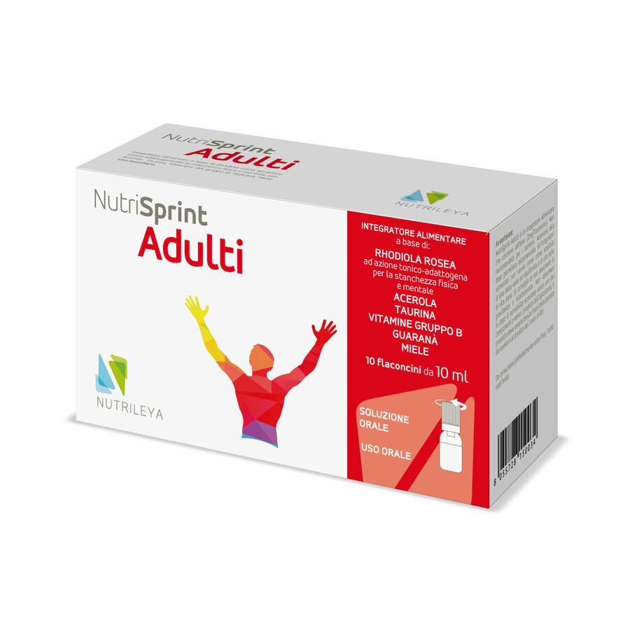 Nutrisprint, Adulti, 10 flacoane x 10 ml, Nutrileya