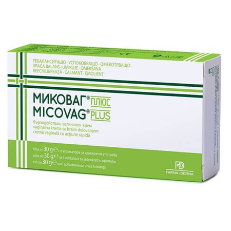 Micovag Plus crema, 30 g, Farma Derma