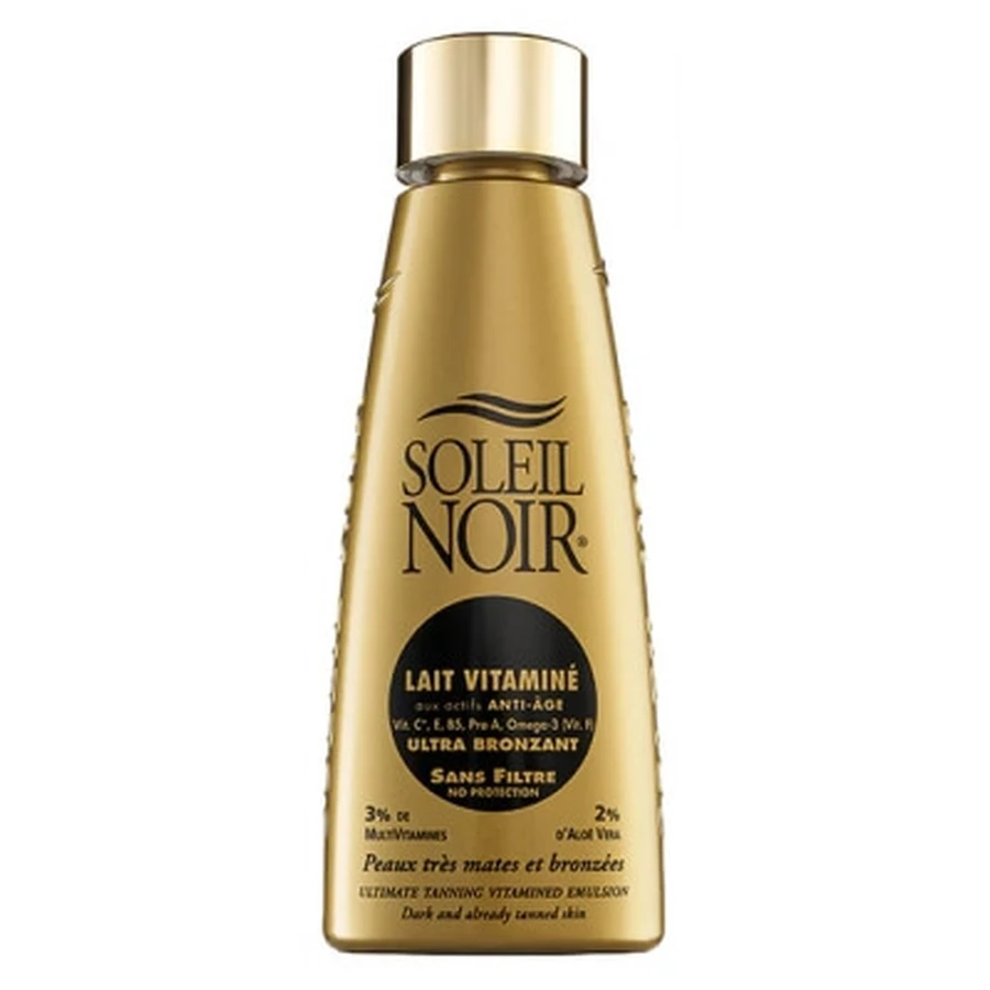 Soleil Noir Lait Vitaminé Ultra Bronzant Sans Filtre 150 ml