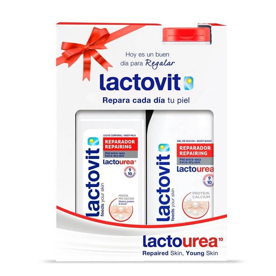 Pachet Gel de dus 600 ml si Lapte de corp 400 ml Lactourea, Lactovit