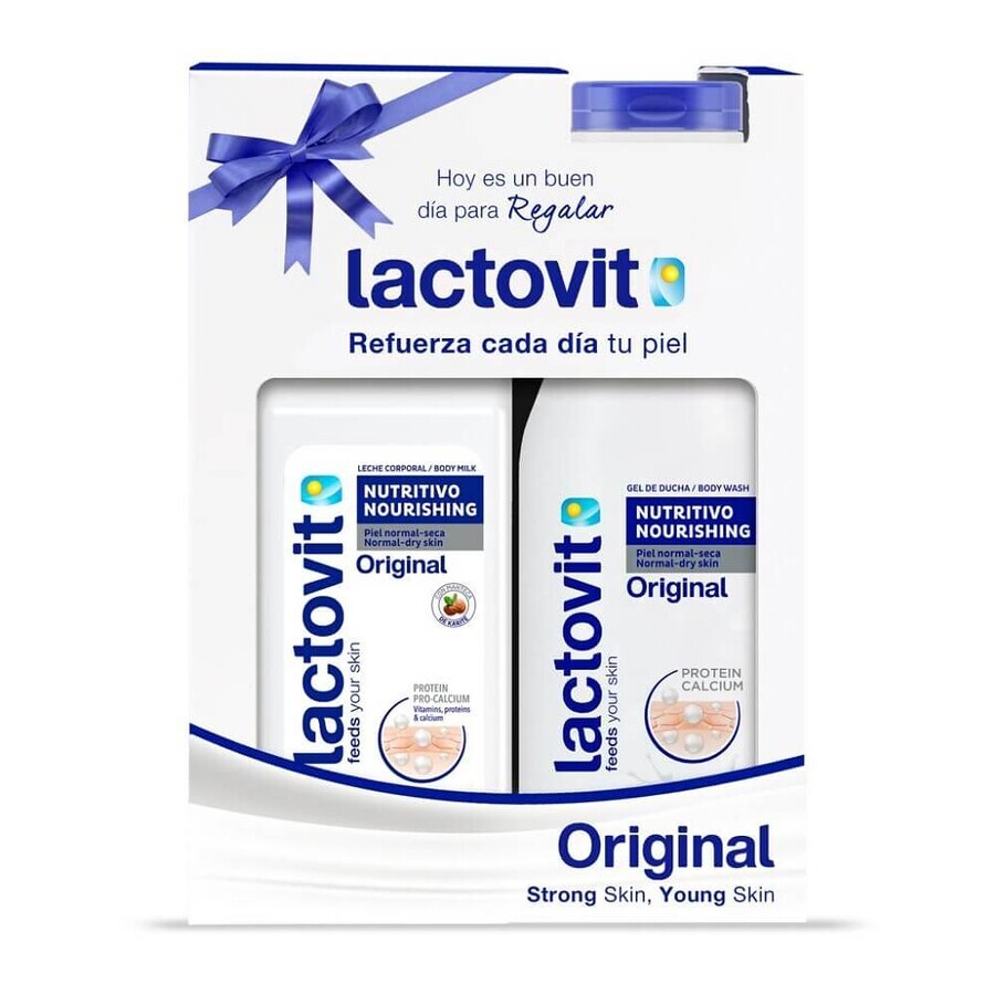 Pachet Gel de dus 600 ml si Lapte de corp 400 ml Original, Lactovit