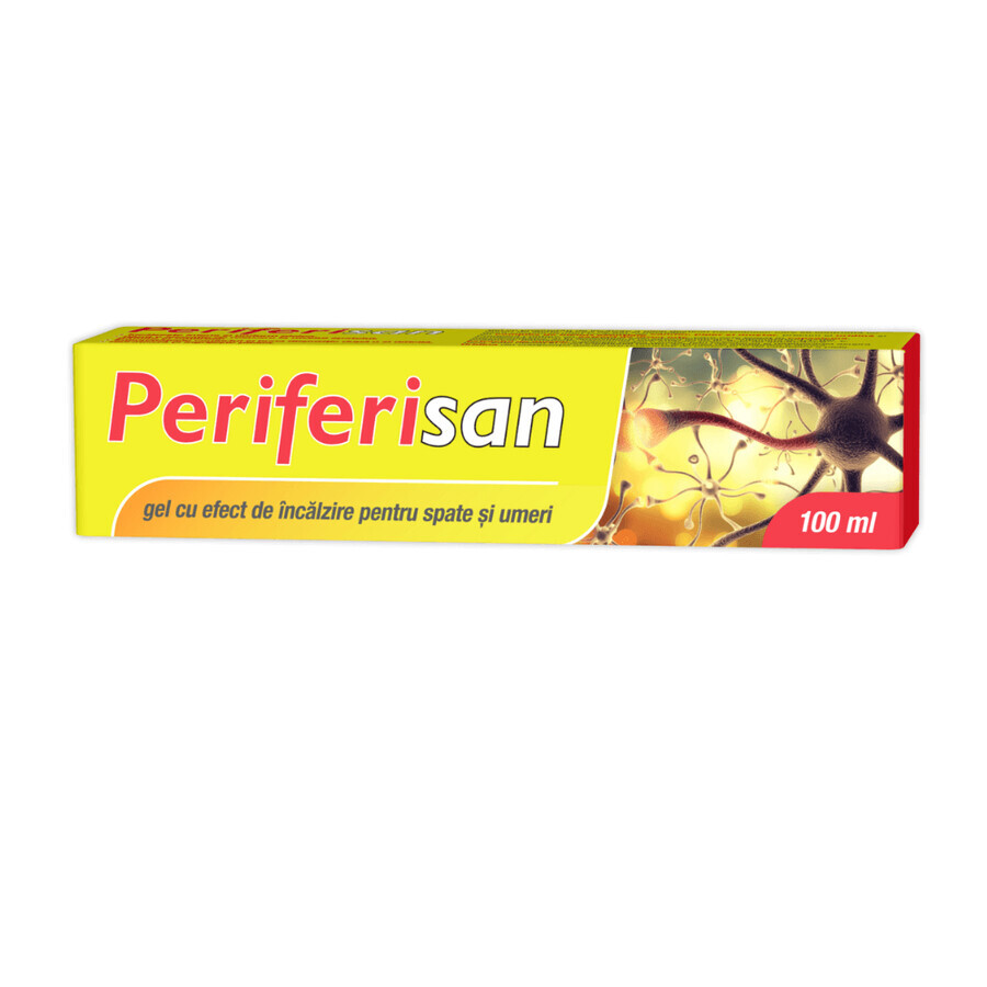 Periferisan gel calentador para dolores de espalda y hombros, 100 ml, Zdrovit