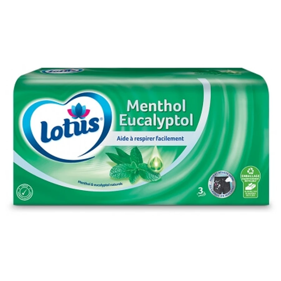 Lotus Mentol Eucaliptol Cutie cu 72 de batiste
