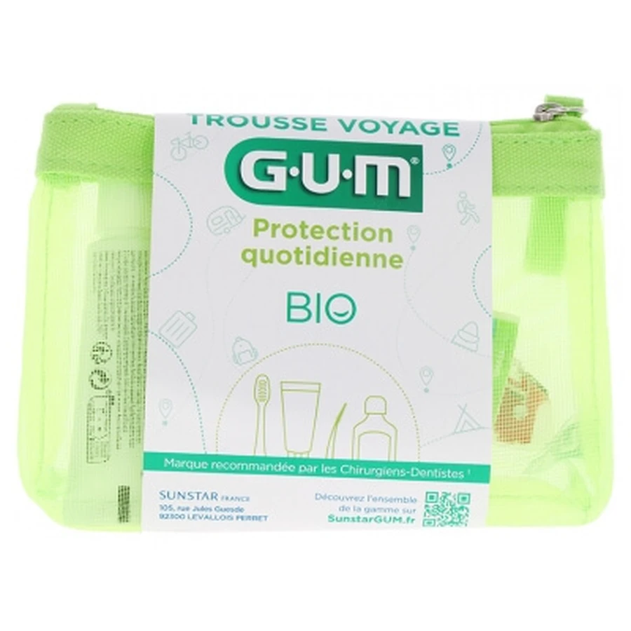 GUM Trusă de călătorie pentru protecție zilnică bio