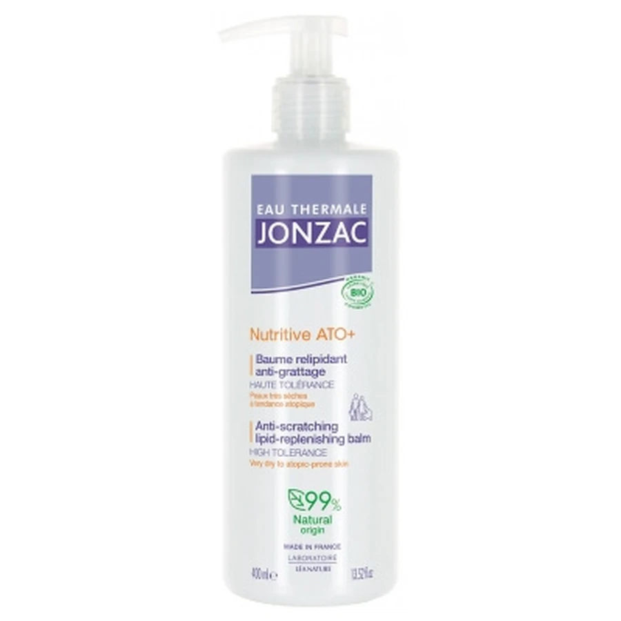 Woda termalna Jonzac Nutritive ATO+: Ekologiczny intensywnie odbudowujący barierę lipidową balsam, 400 ml: ceny i cechy