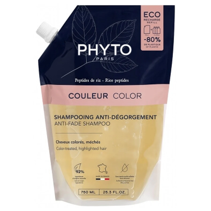 Phyto Couleur Șampon anti-decolorare, reîncărcare ecologică, 750 ml