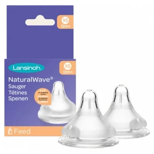 Lansinoh Natural Wave 2 suzete pentru 0 luni și peste