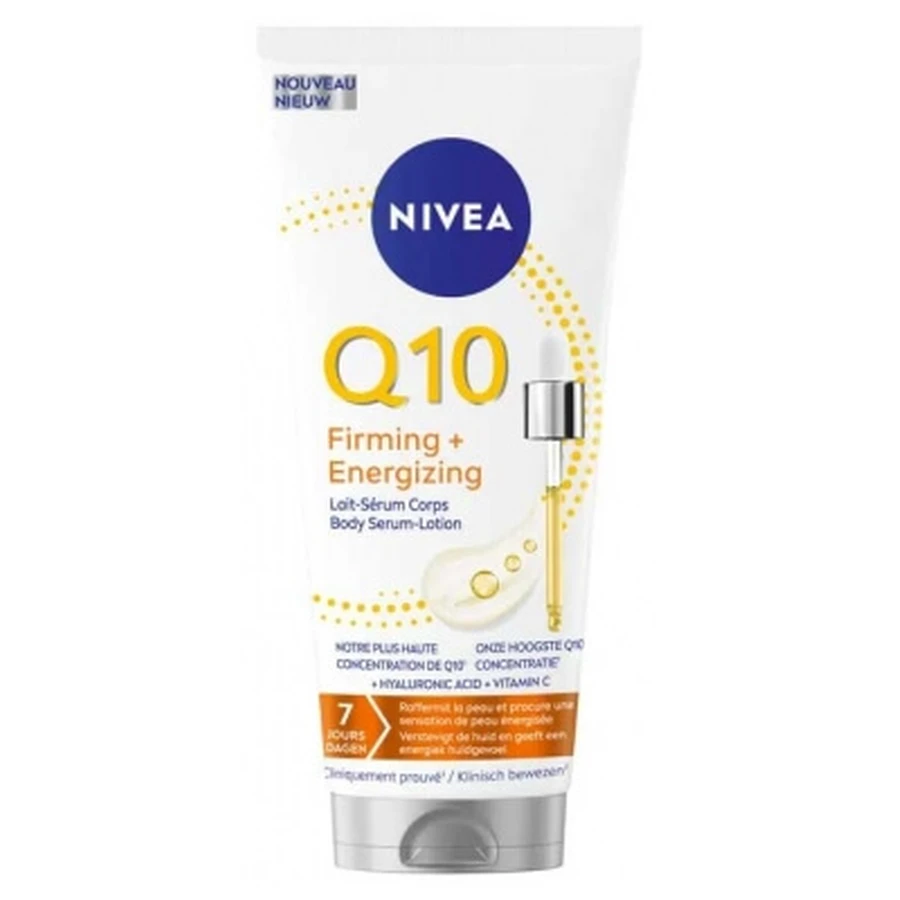Nivea Q10 Loțiune-ser pentru corp cu efect de fermitate și energizant + vitamina C 200 ml