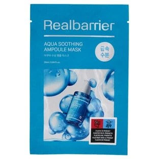 Real Barrier Aqua – kojąca maseczka w płachcie z ampułką 28 ml