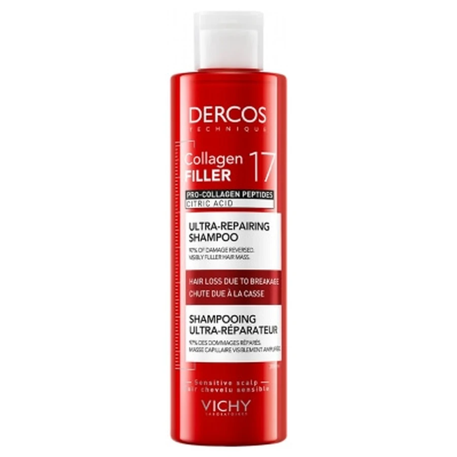 Vichy Dercos Collagen Filler 17 Ultra-herstellende shampoo 200 ml