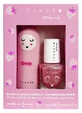 Set Inuwet Mini: Balsam de buze 3,5 g + Lac de unghii parfumat pe bază de apă 5 ml, aromă de căpșuni