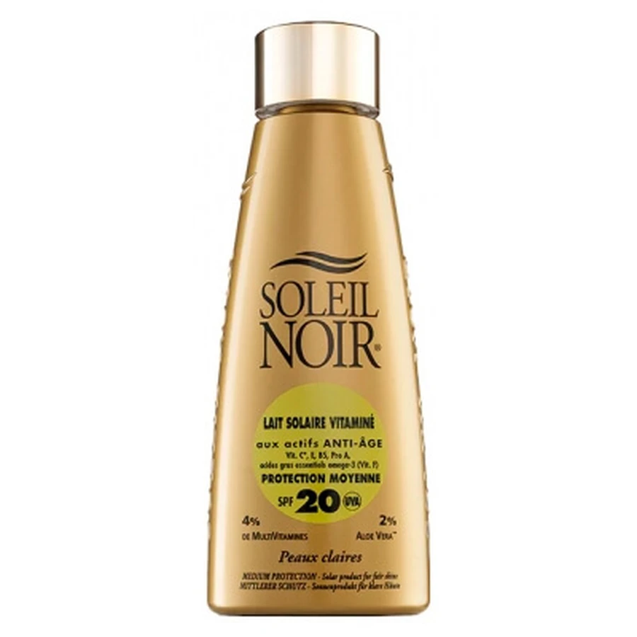 Soleil Noir Loțiune solară cu vitamine, protecție medie SPF20, 150 ml
