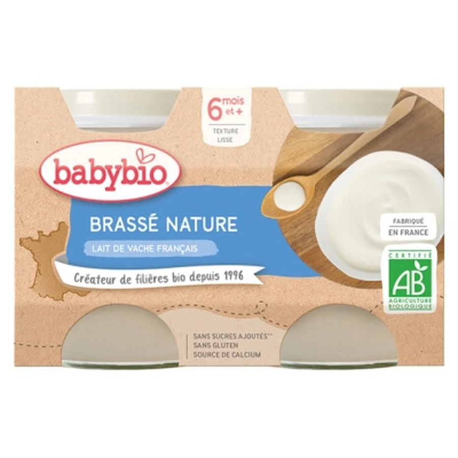 Babybio Natural Blend vanaf 6 maanden, biologisch, 2 potjes van 130 g