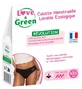 Love & Green – Waschbare Menstruationshöschen, Schwarz, normale Blutung