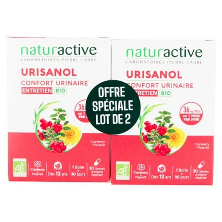 Naturactive Urisanol Comfort Urinario Biologico - Confezione da 2 x 30 capsule