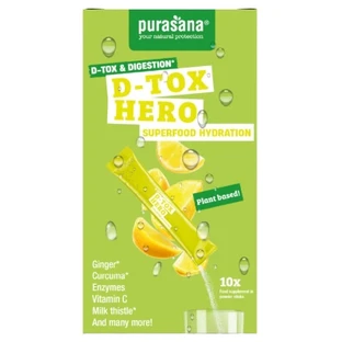 Purasana Superfood Hidratare D-Tox Hero 10 pliculețe